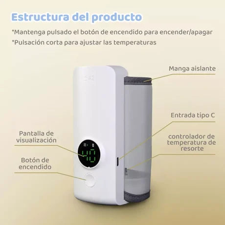 Calentador de Biberón Portátil Recargable